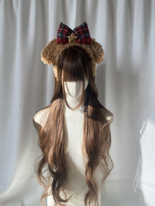 Hair Full Top Natural Less Radish Wig Long Curls