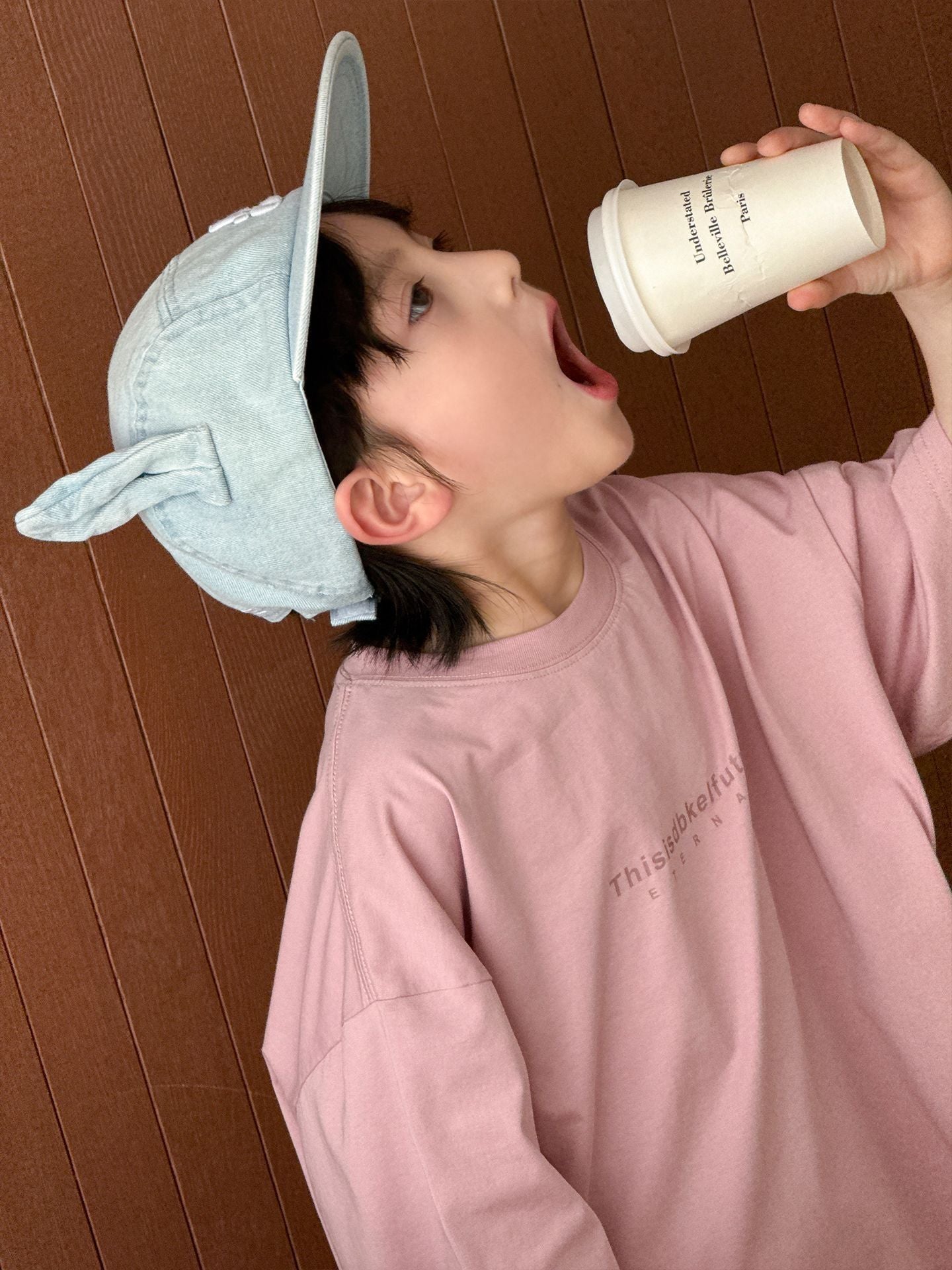 Children's Summer Korean Style Fashion Simple Letter Print Casual Loose Boys Children's T-shirt