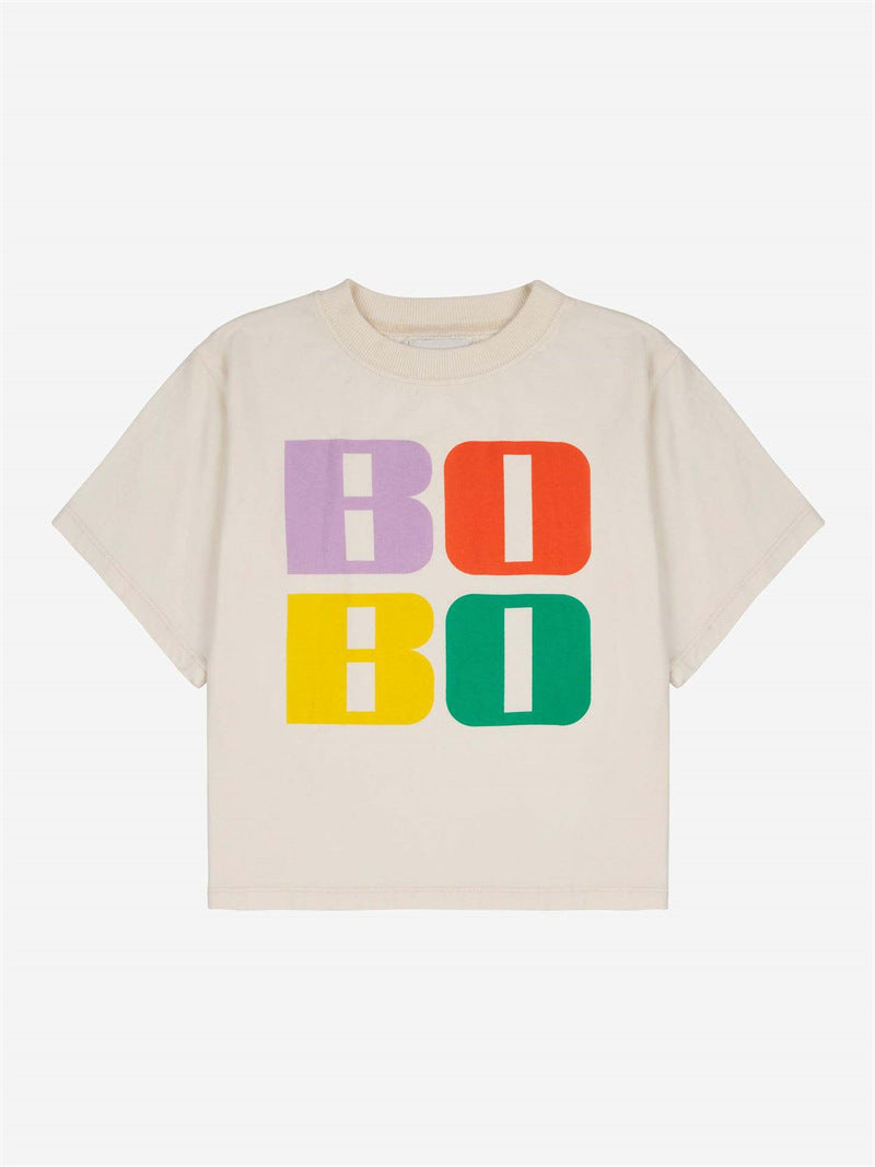 Children's Clothing Cotton Printing Fashion Short Sleeve Children's T-shirt