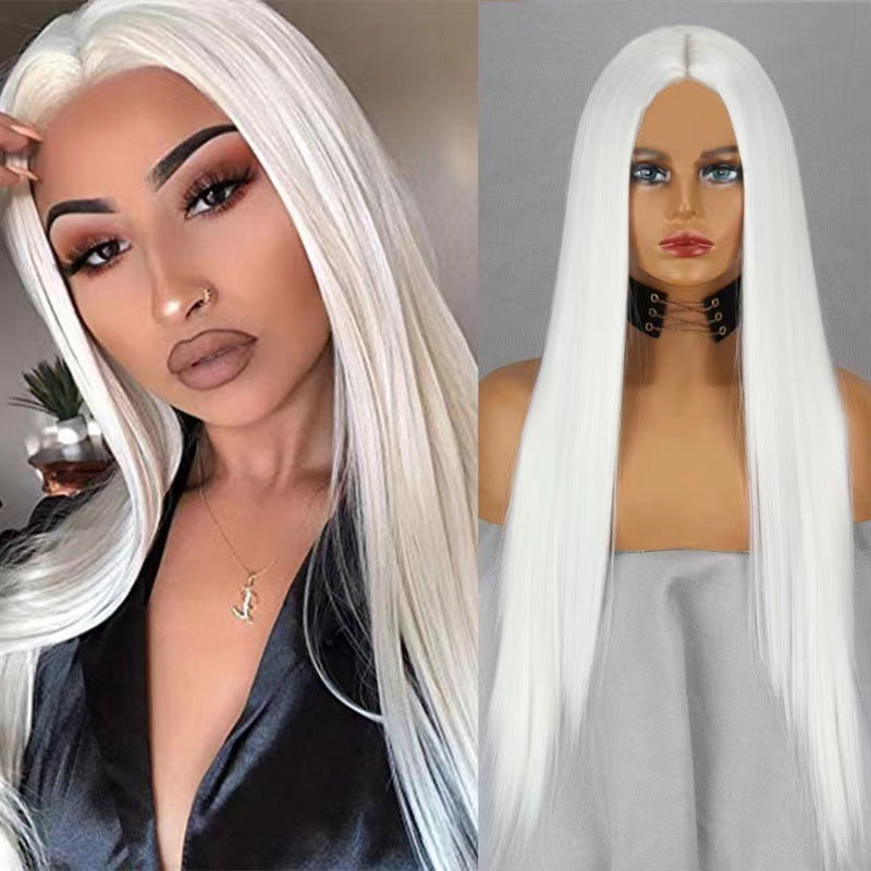 Fashion Front Lace Big Wave Curly Long Straight Wig