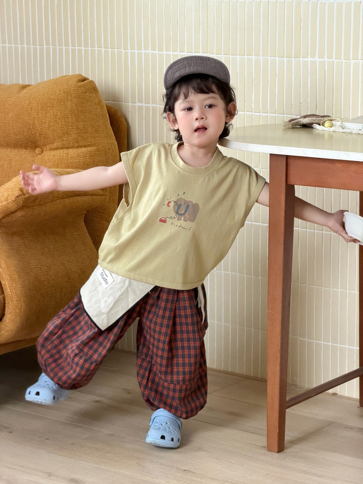 Children's Summer Clothes Korean Style Cartoon T-shirt Children's Suit