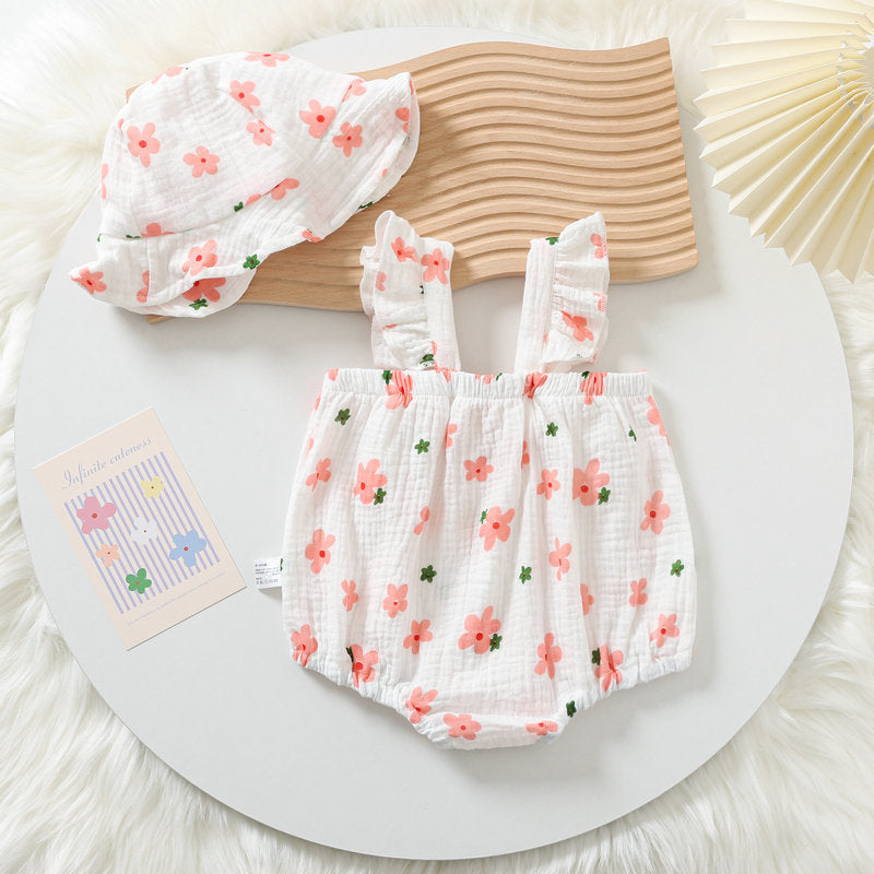 Short Sleeve Summer Thin Triangle Rompers Romper Born Jumpsuit, Climbing Suit