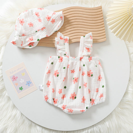 Short Sleeve Summer Thin Triangle Rompers Romper Born Jumpsuit, Climbing Suit