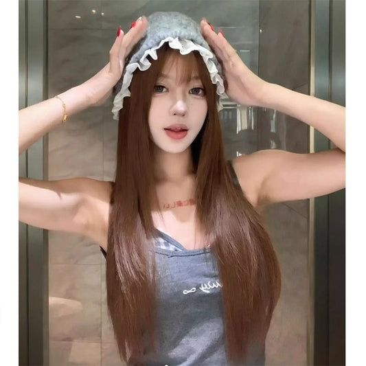 Women's Style Sugar Snap Peas Wigs Hair Long Straight Wig