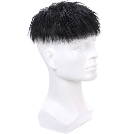 Men's Hair Replacement Fashion Morgan Hot Hairpiece Fluffy All Real Men's Wig