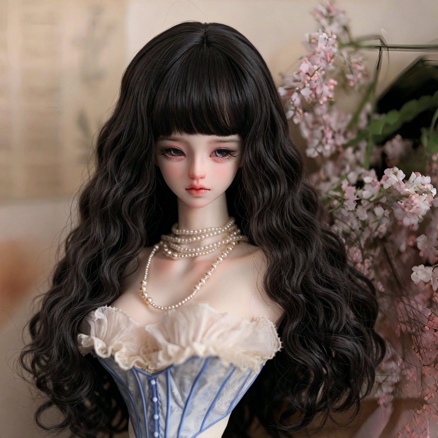 Doll Points Change Clothes Hair Optional Soft Silk Cos Wig