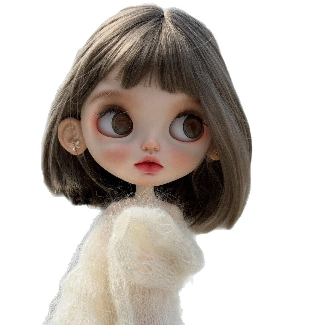 Ga Zi Blythe Water Ripple Curly Hair Embryo Can Be Cos Wig