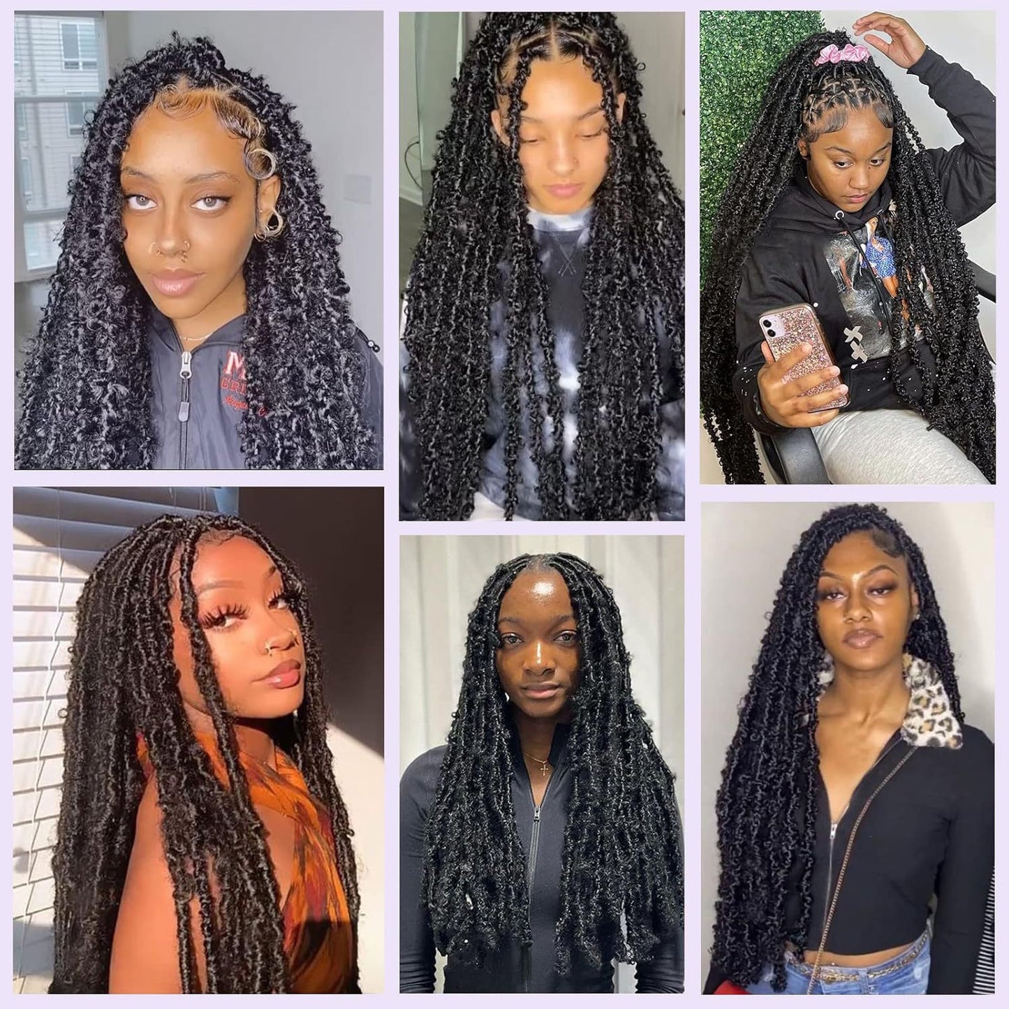 African Dreadlocks Hair Extensions Butterfly Crochet Long Straight Wig