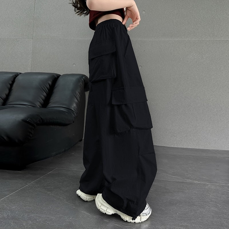 Work Clothes Casual Medium Large Loose Trendy Cool Wide Leg Children's Pants