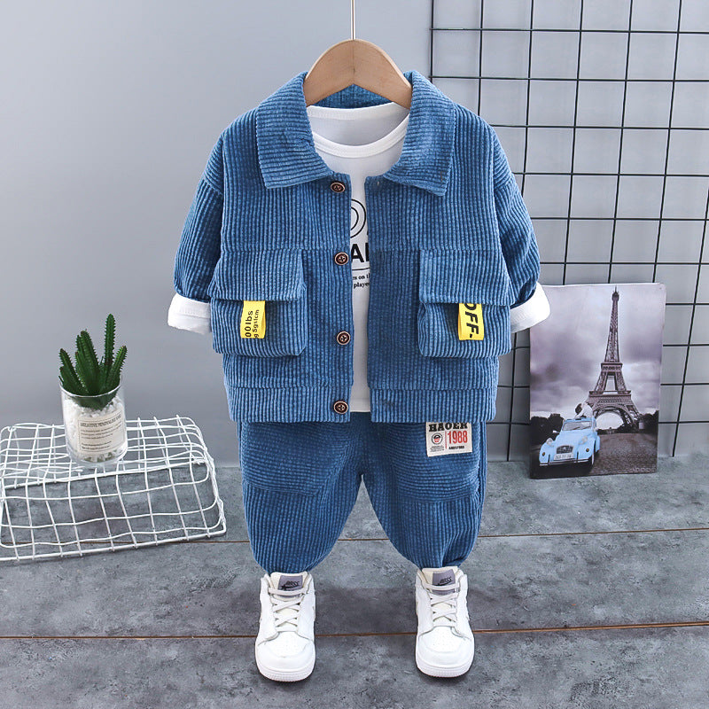 Children's Three-piece Set British Dress Clothing Handsome Boy Years Old Children's Suit