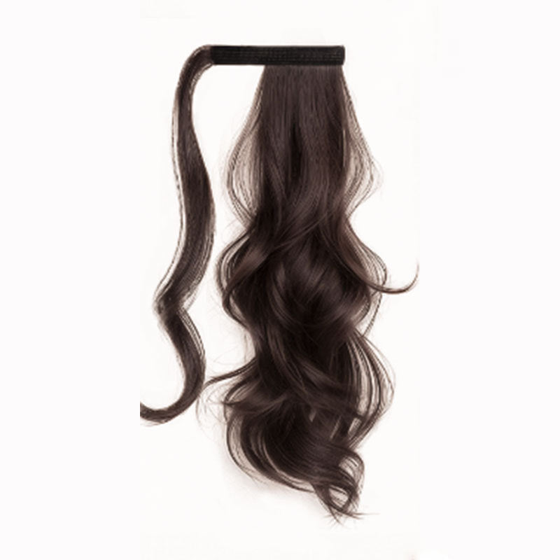 Women's Big Wave Low Braids Velcro Hair Increase Wig Ponytail