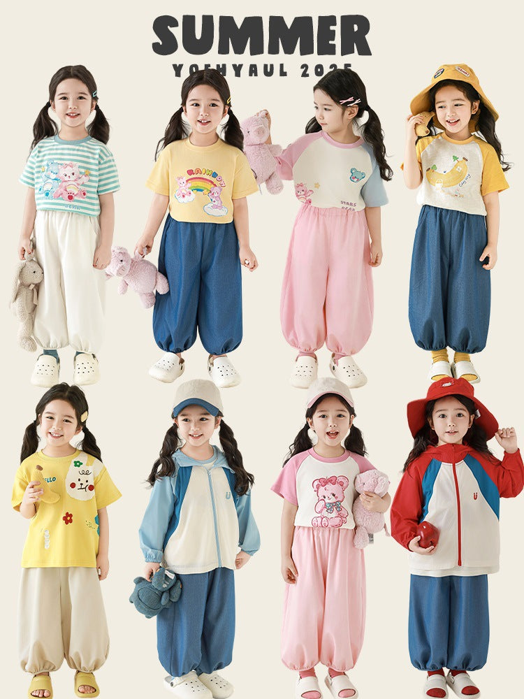 Children's Smooth Legs Light Bloomers Summer Cool Children's Pants