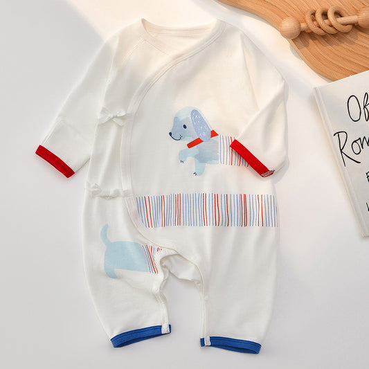 Babies Summer Thin Born Jumpsuit Modal Pajamas Jumpsuit, Climbing Suit