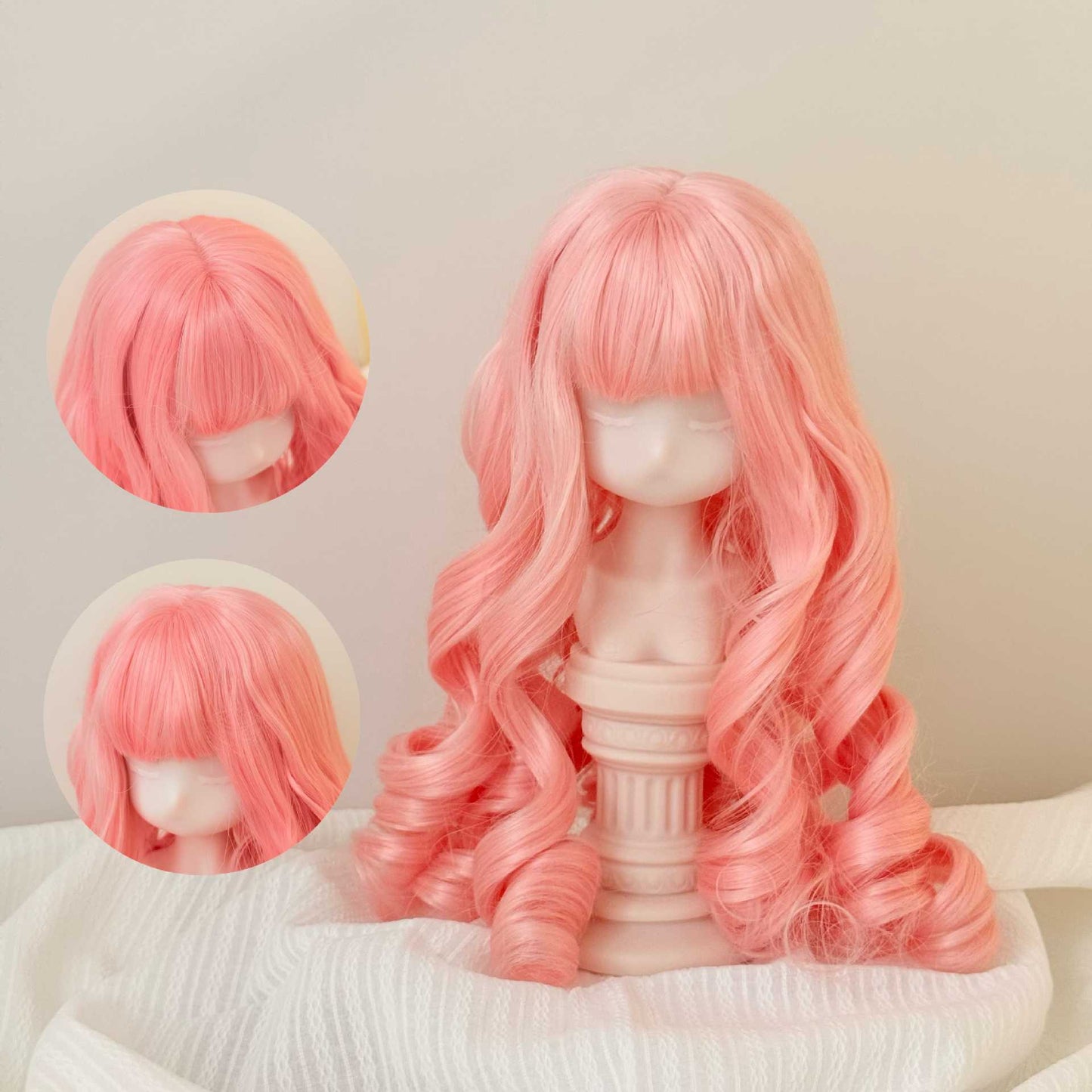 Little Soft Silk Warm Hair Color For Small Cos Wig