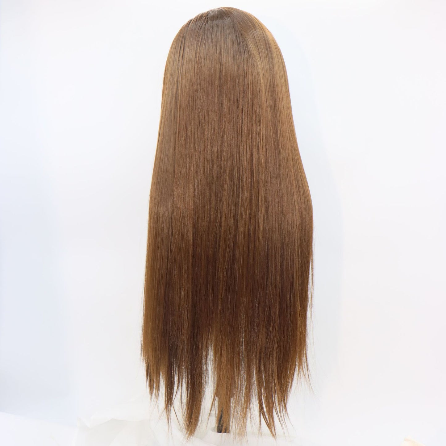 Full Top Head Cover Fiber Hand-woven Natural Long Straight Wig