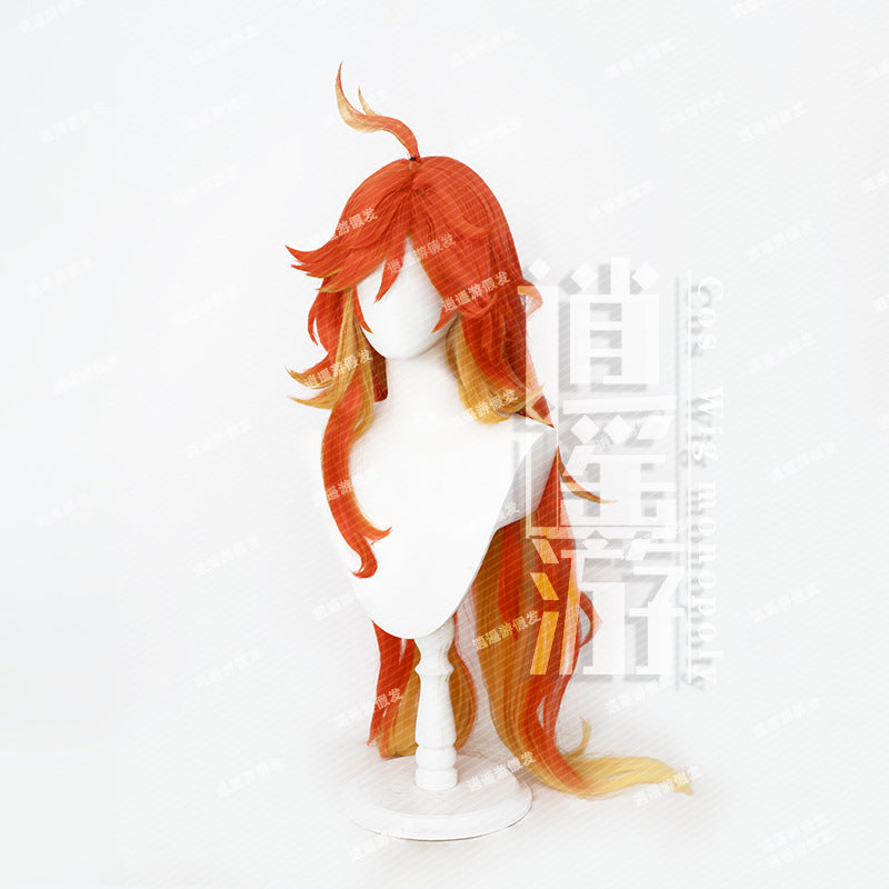 God Nata Fire Simulation Scalp Top Cos Wig